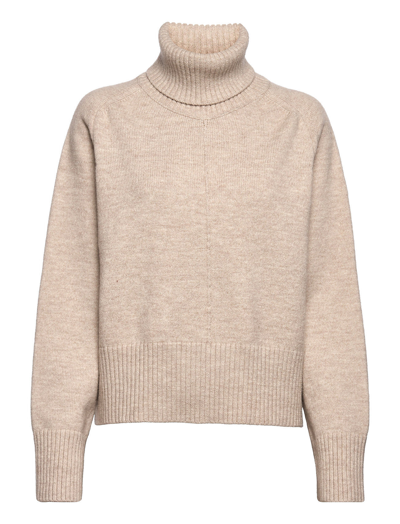 Birgitte Herskind Flow Knit Turtleneck Høyhalset Pologenser Beige Birgitte Herskind