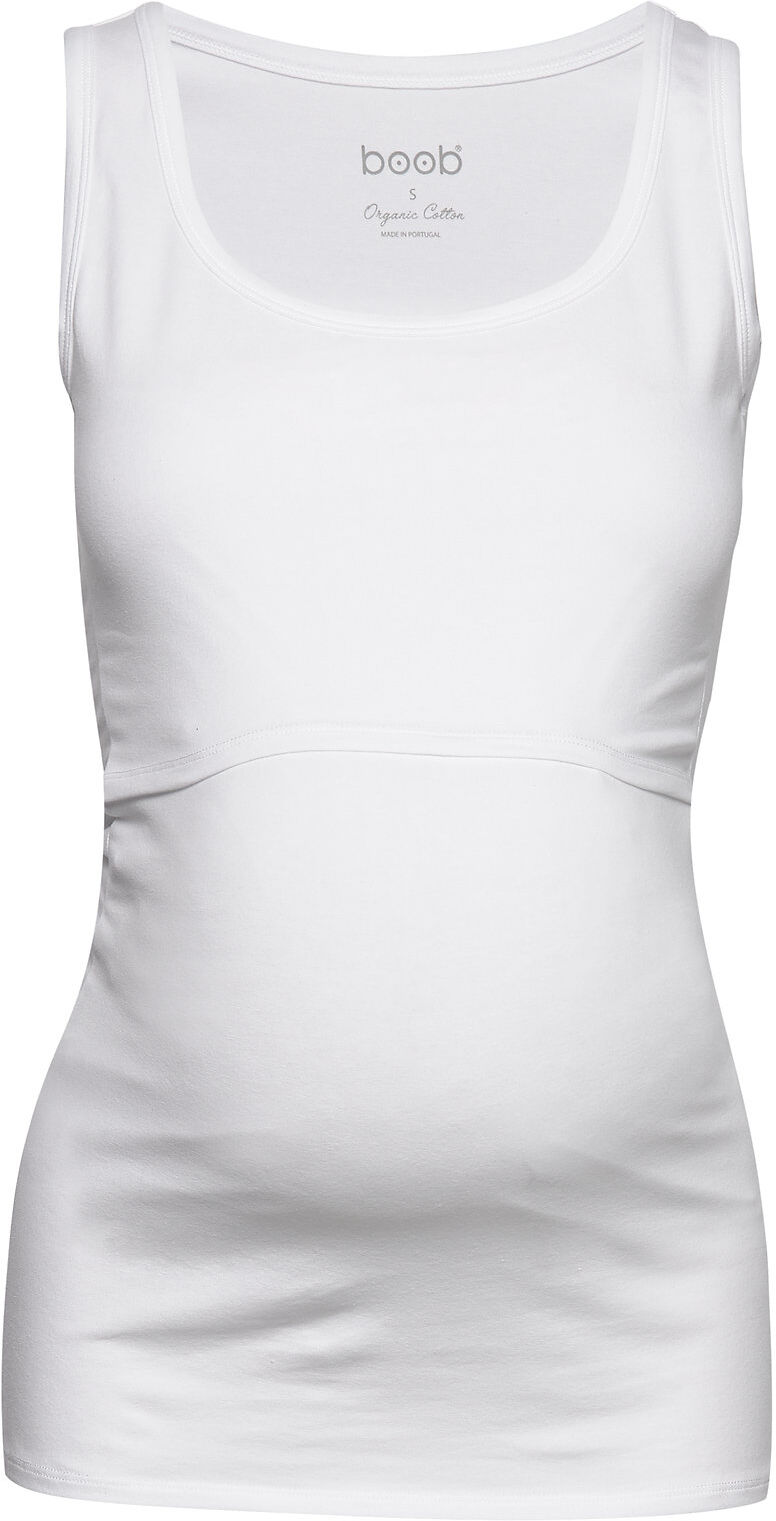 Boob Classic Tank Top T-shirts & Tops Sleeveless Hvit Boob