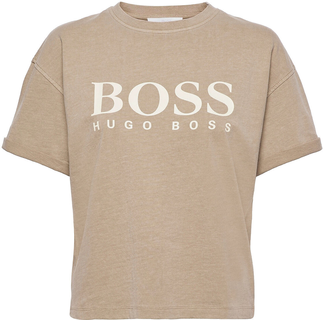 Boss C_Evina T-shirts & Tops Short-sleeved Beige BOSS