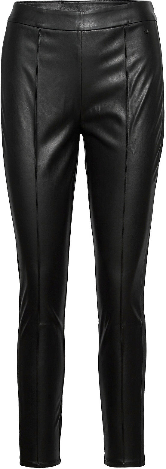 Calvin Pu Legging Trousers Leather Leggings/Bukser Svart Calvin Klein