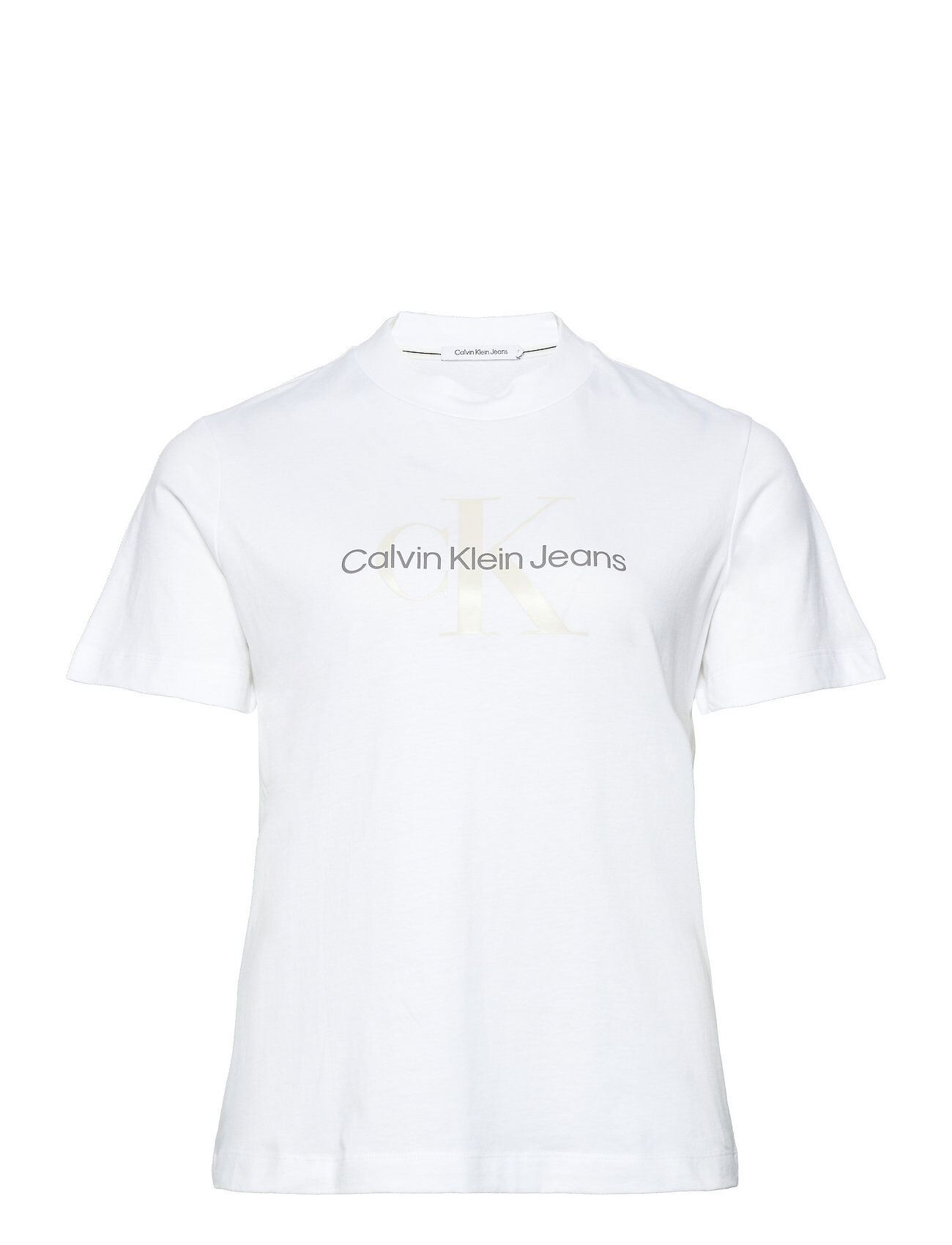 Calvin Plus Seasonal Monogram Tee T-shirts & Tops Short-sleeved Hvit Calvin Klein Jeans