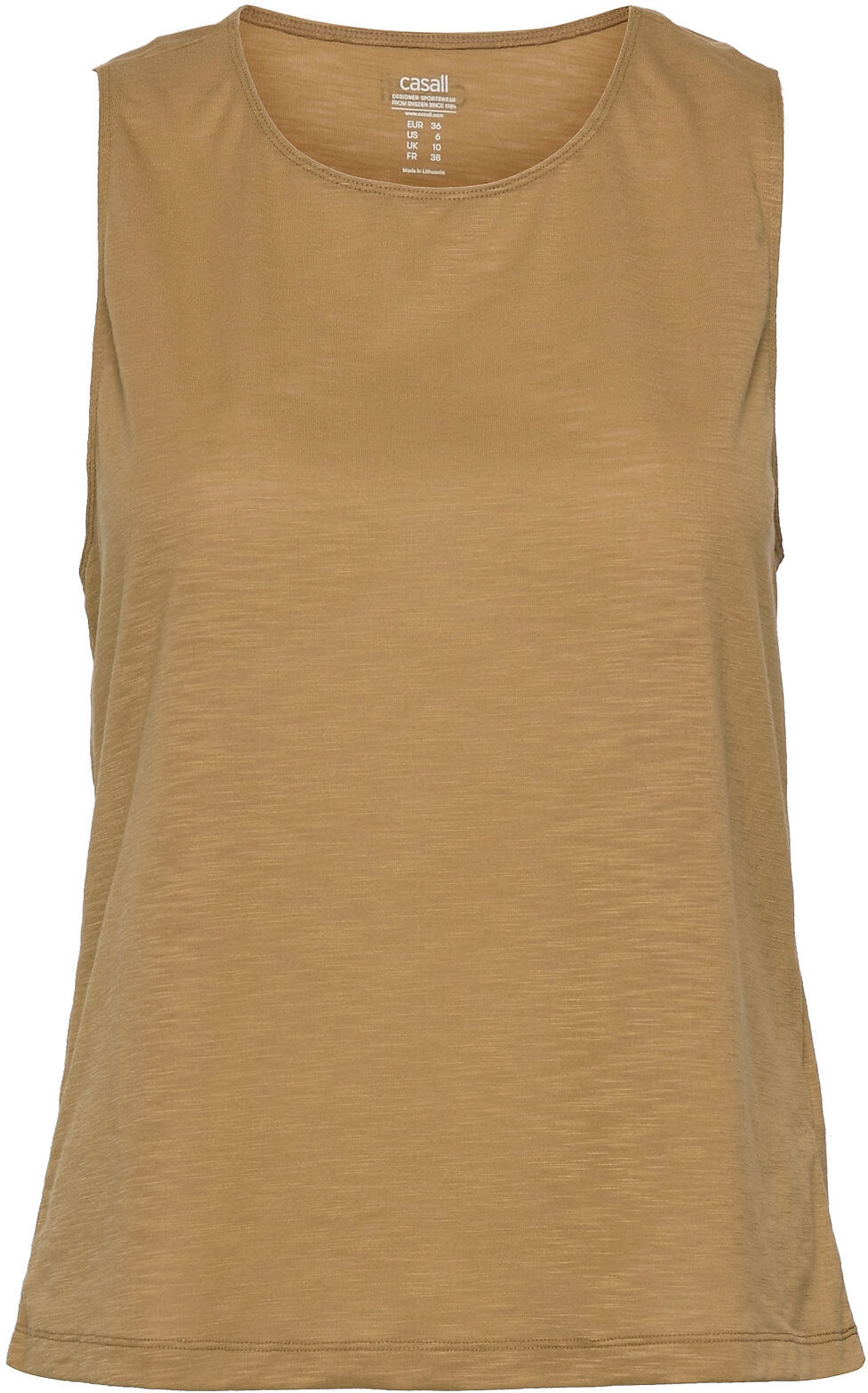 Casall Texture Muscle Tank T-shirts & Tops Sleeveless Brun Casall