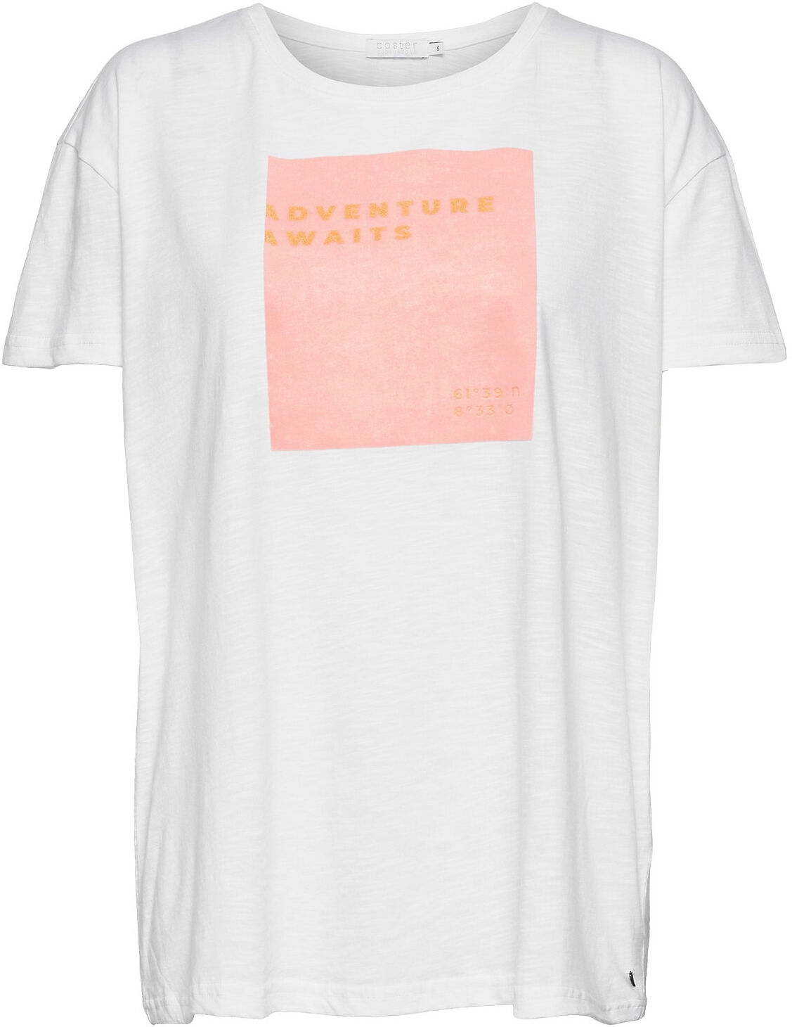 Coster Copenhagen Over T-Shirt W. Print T-shirts & Tops Short-sleeved Hvit Coster Copenhagen