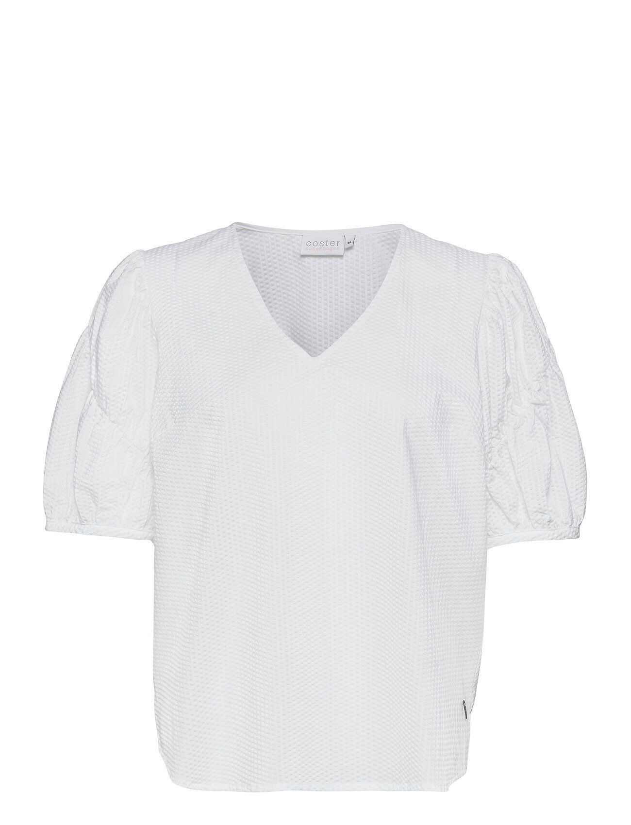 Coster Copenhagen Blouse In Bubble Quality With Volum Blouses Short-sleeved Hvit Coster Copenhagen