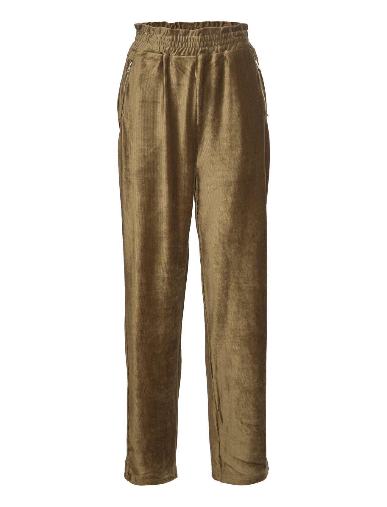 Coster Copenhagen Relaxed Pants In Soft Corduroy Bukser Med Rette Ben Grønn Coster Copenhagen