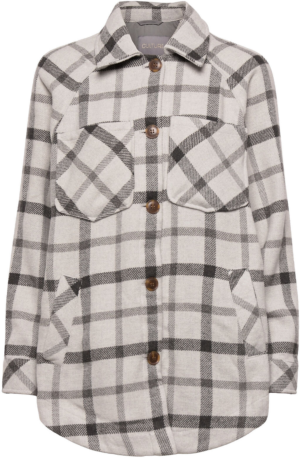 Culture Cumiko Shirt Jacket Overshirts Grå Culture