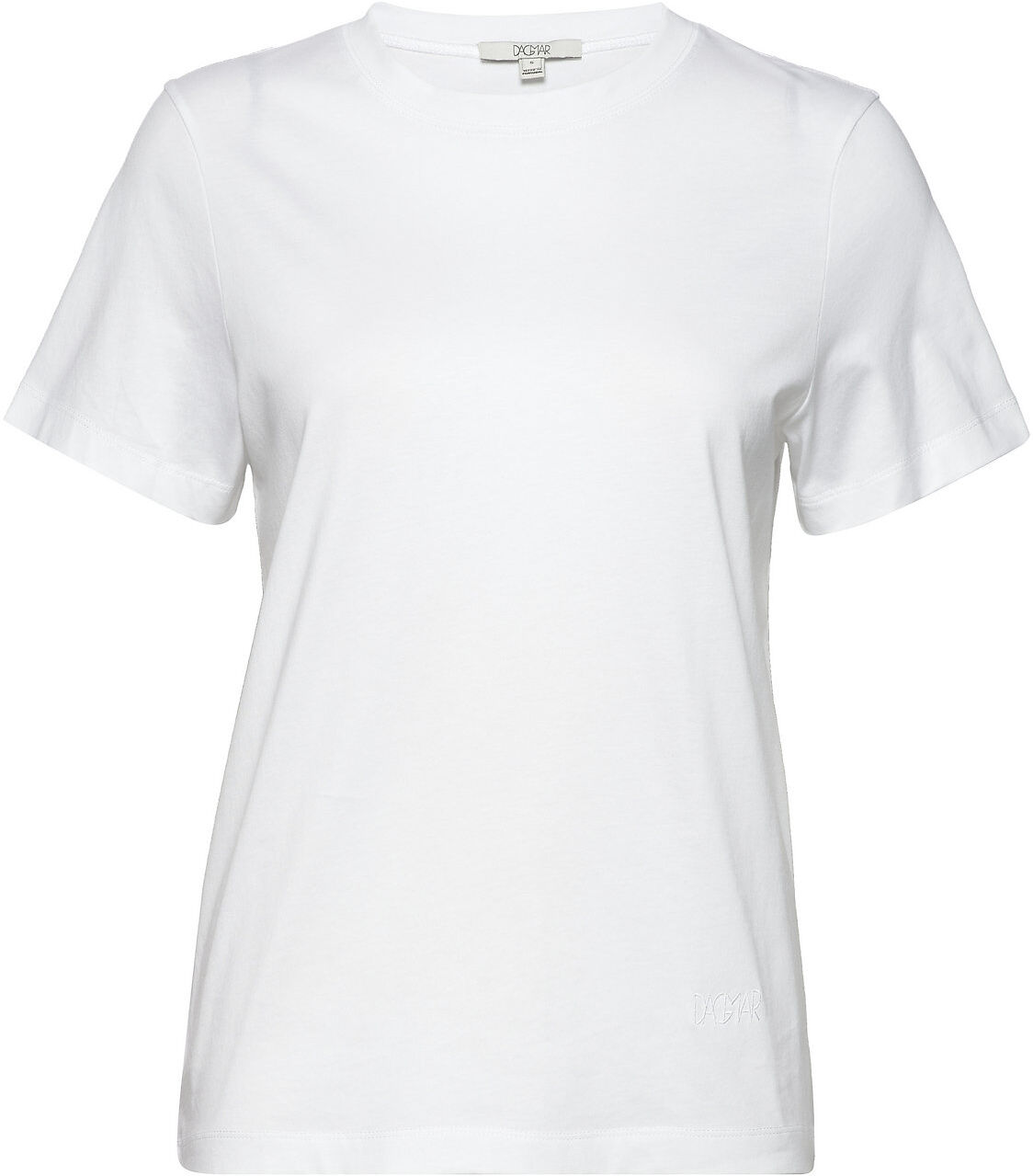 Dagmar Claudia Cotton T-shirts & Tops Short-sleeved Hvit Dagmar