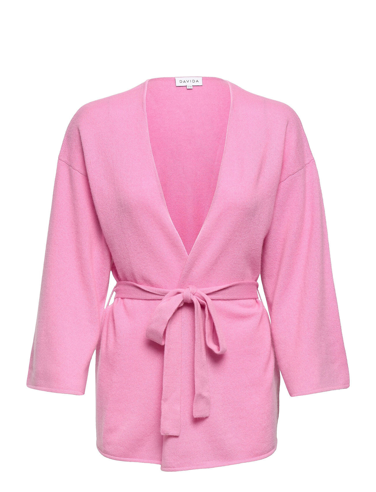 Davida Cashmere Kimono Strikkegenser Cardigan Rosa Davida Cashmere