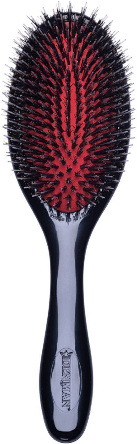 Denman D81M The Style & Shine Medium Beauty WOMEN Hair Hair Brushes & Combs Detangling Brush Rød Denman