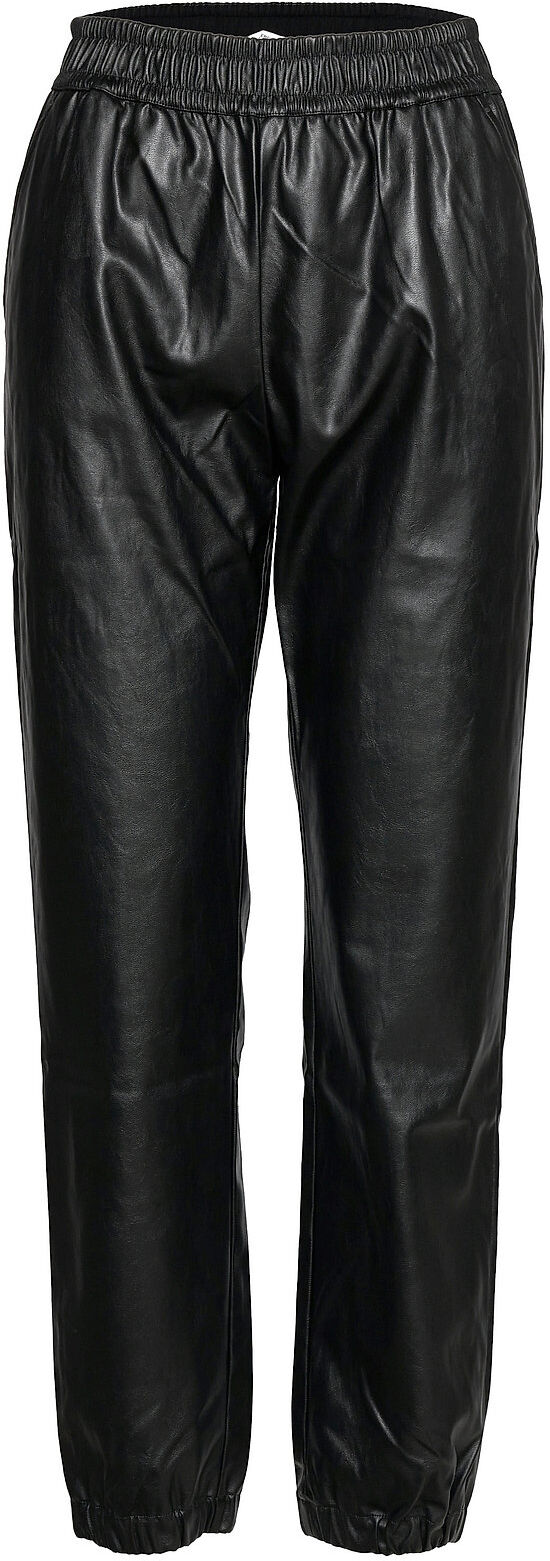 DESIGNERS, REMIX Marie Sweat Pants Trousers Leather Leggings/Bukser Svart DESIGNERS, REMIX