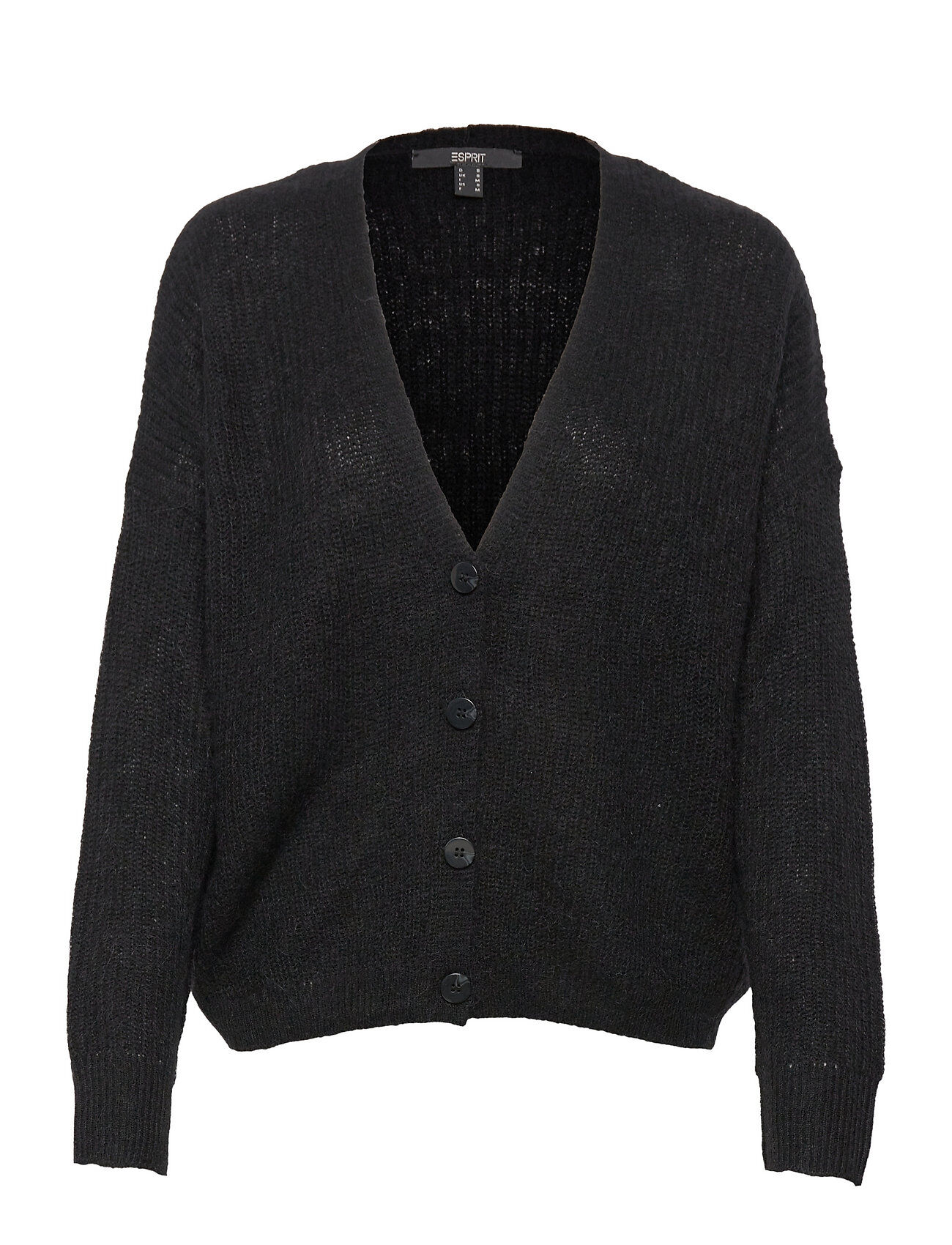 Esprit Collection Sweaters Cardigan Strikkegenser Cardigan Svart Esprit Collection