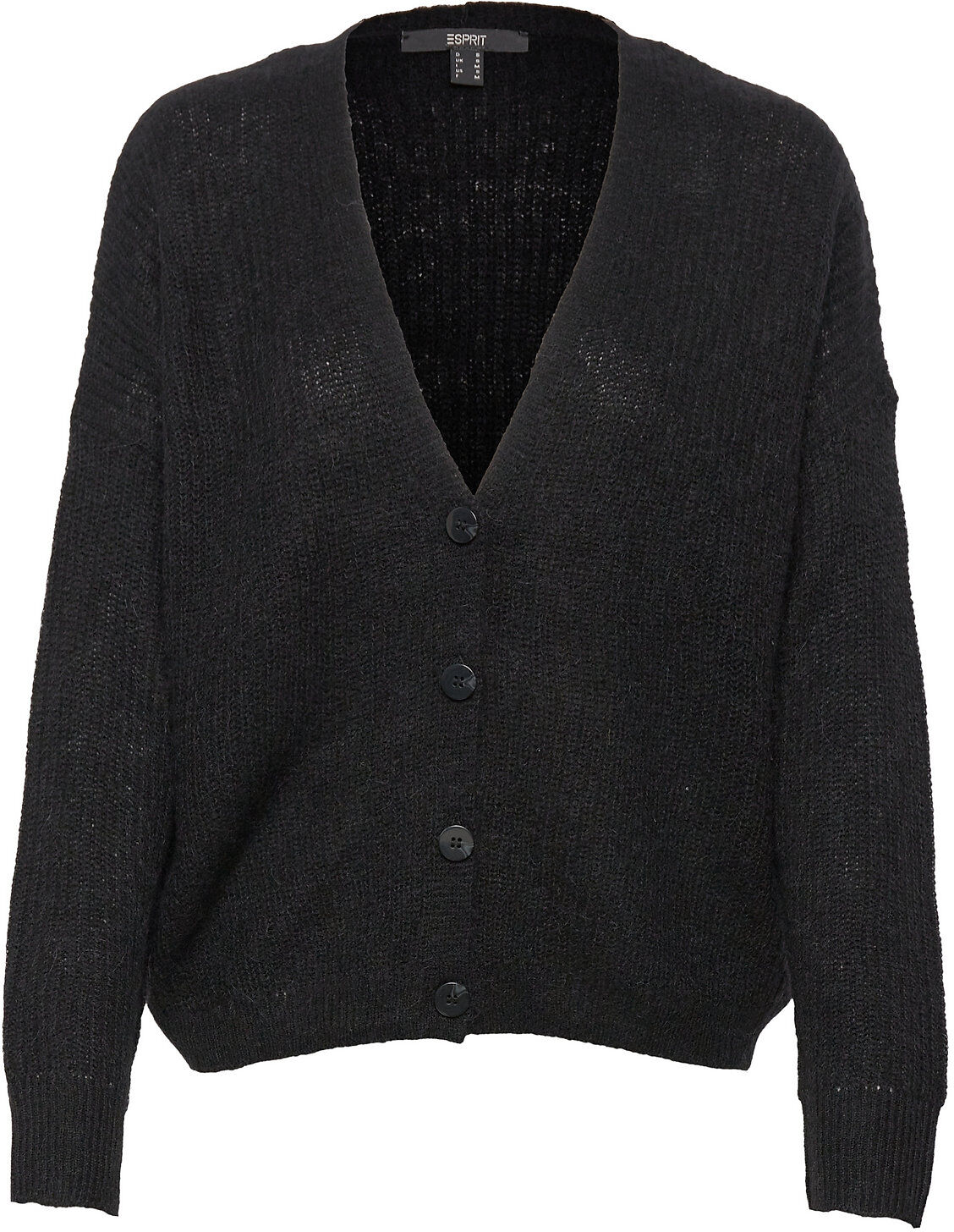 Esprit Collection Sweaters Cardigan Strikkegenser Cardigan Svart Esprit Collection