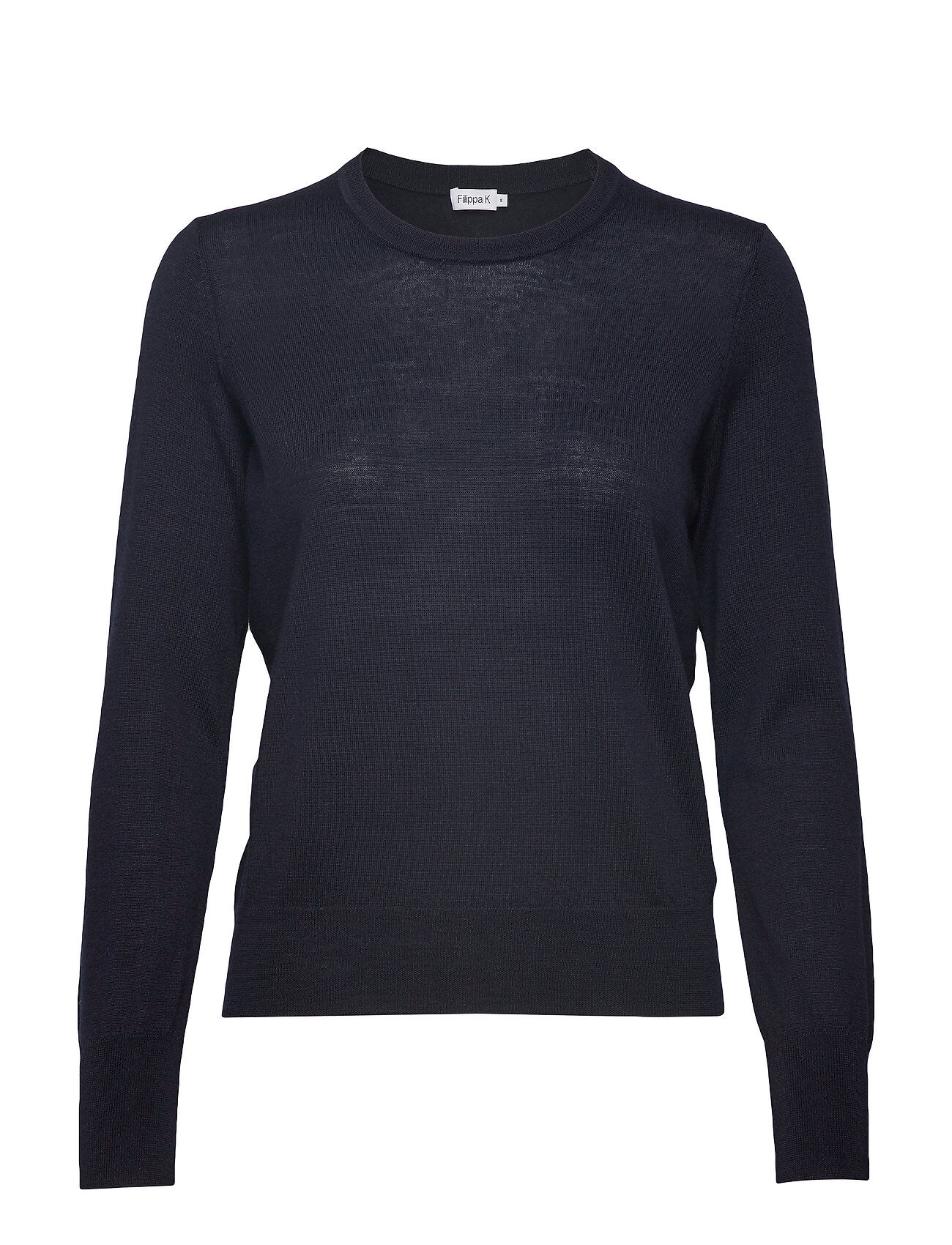 Filippa K Merino R-Neck Sweater Pullover Blå Filippa K