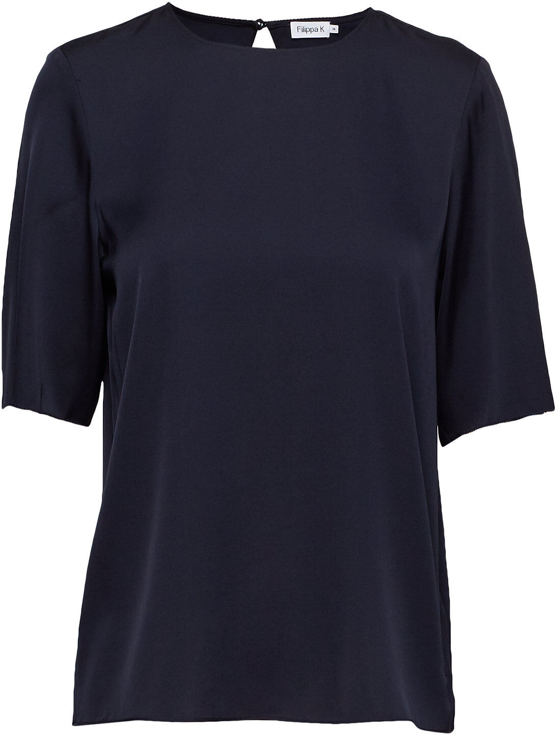 Filippa K Silk Tee T-shirts & Tops Short-sleeved Blå Filippa K