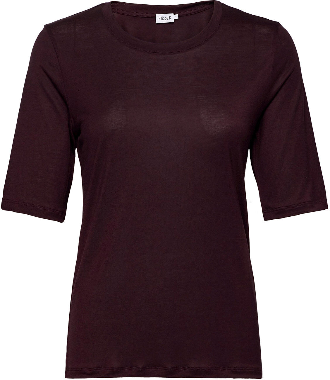 Filippa K Elena Tencel Tee T-shirts & Tops Short-sleeved Rød Filippa K