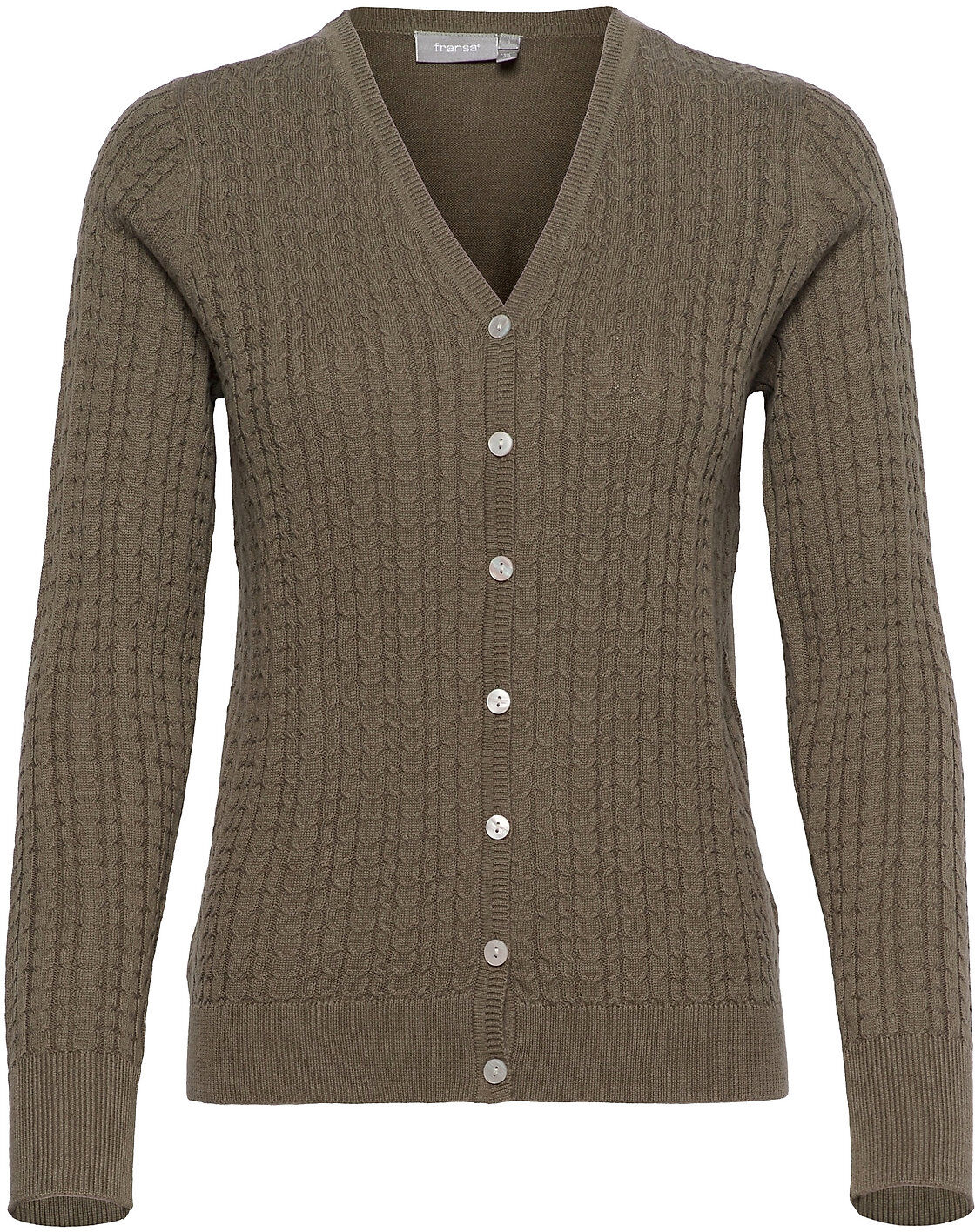 Fransa Frbelive 3 Cardigan Strikkegenser Cardigan Grønn Fransa