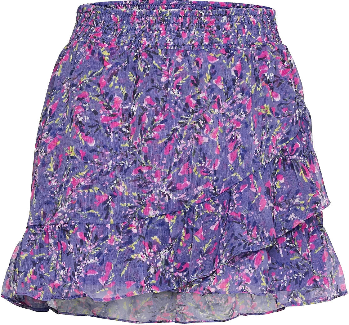 French Connection Flores Crinkle Mini Skirt Kort Skjørt Lilla French Connection