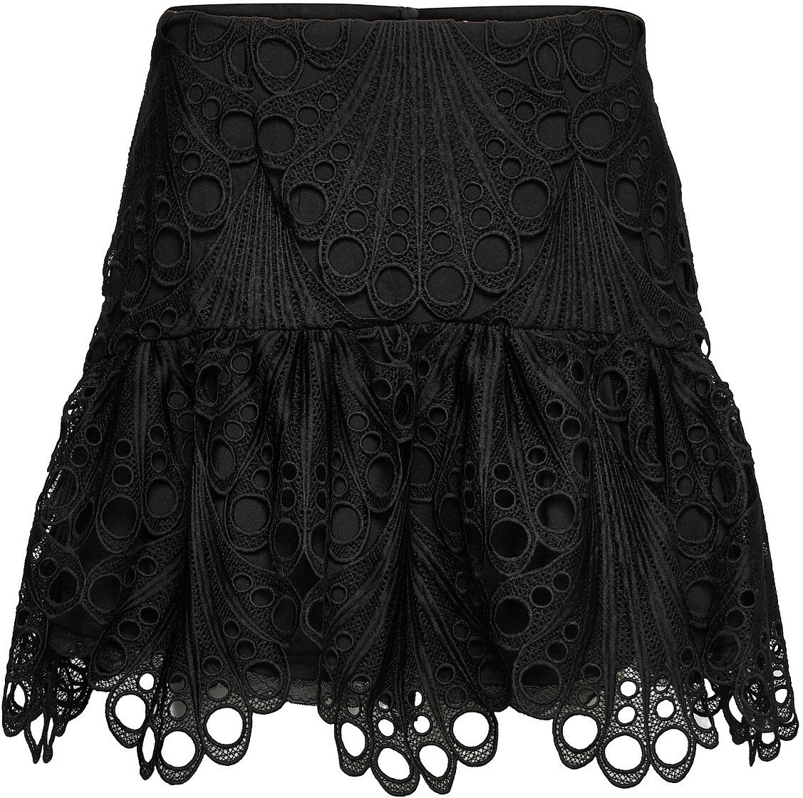 French Connection Ginaz Lace Ggt Mix Skirt Kort Skjørt Svart French Connection