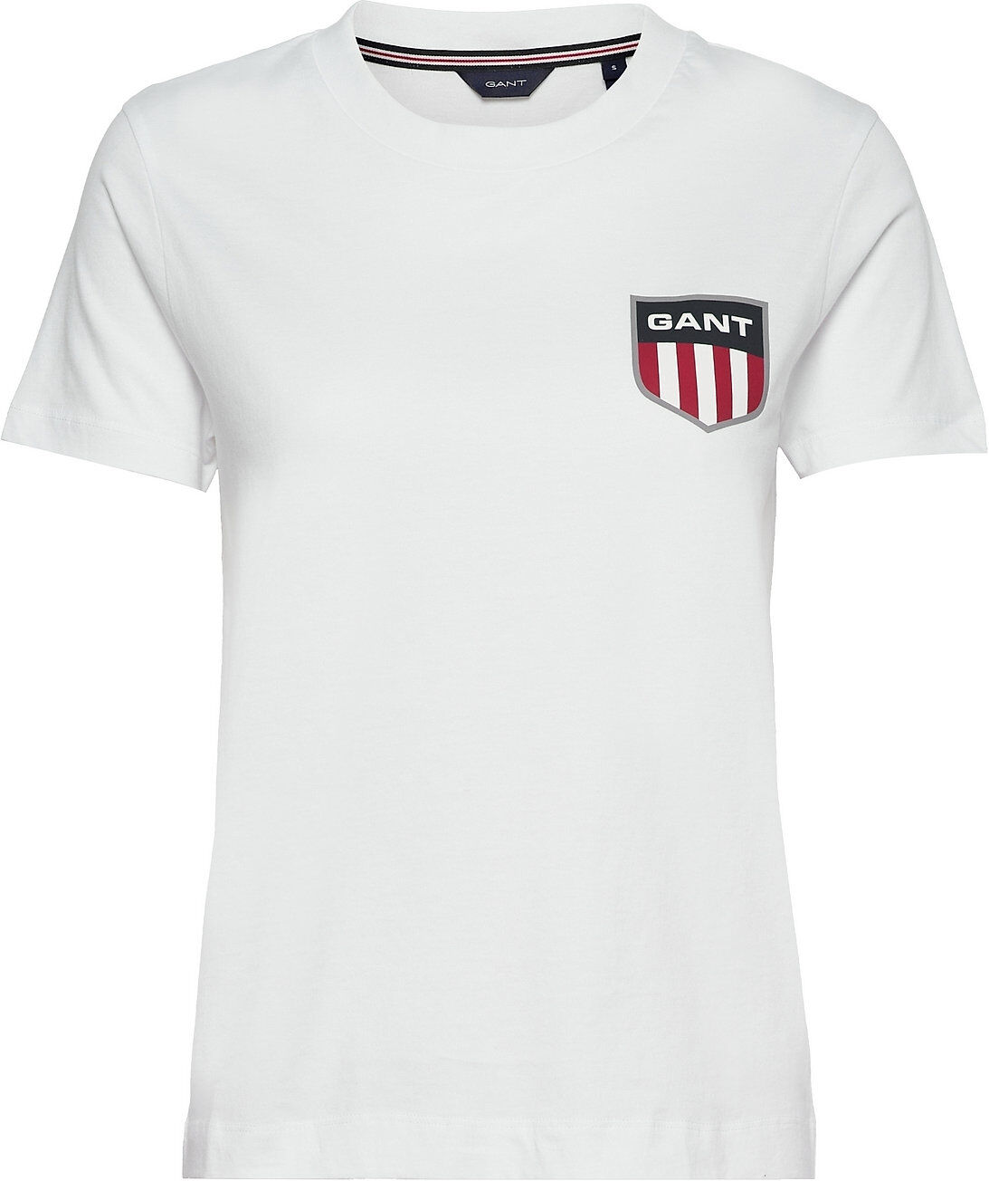 GANT D1. Gant Retro Shield Ss T-Shirt T-shirts & Tops Short-sleeved Hvit GANT