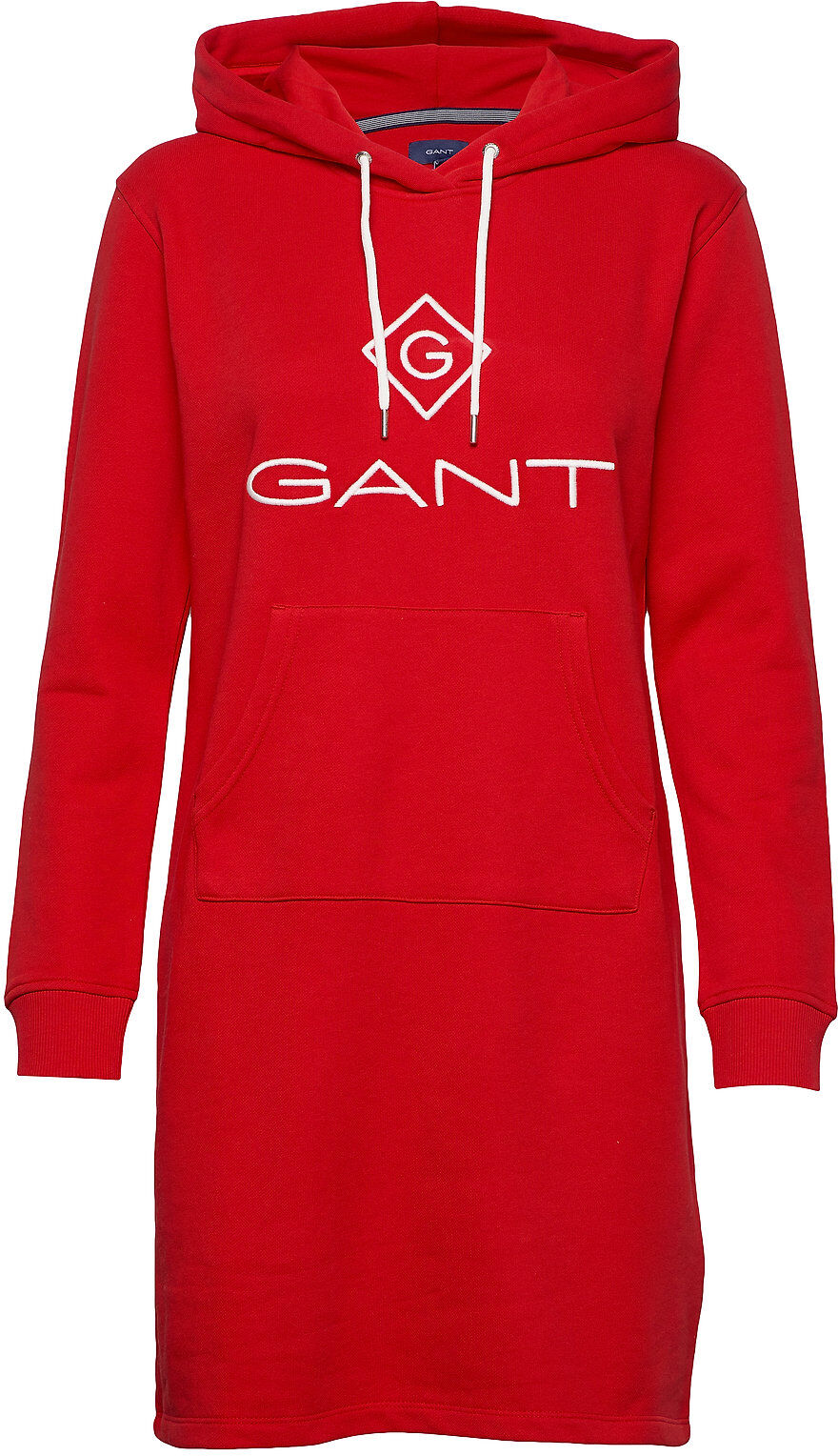 GANT Lock Up Hoodie Dress Dresses Sweat-shirt Dresses Rød GANT