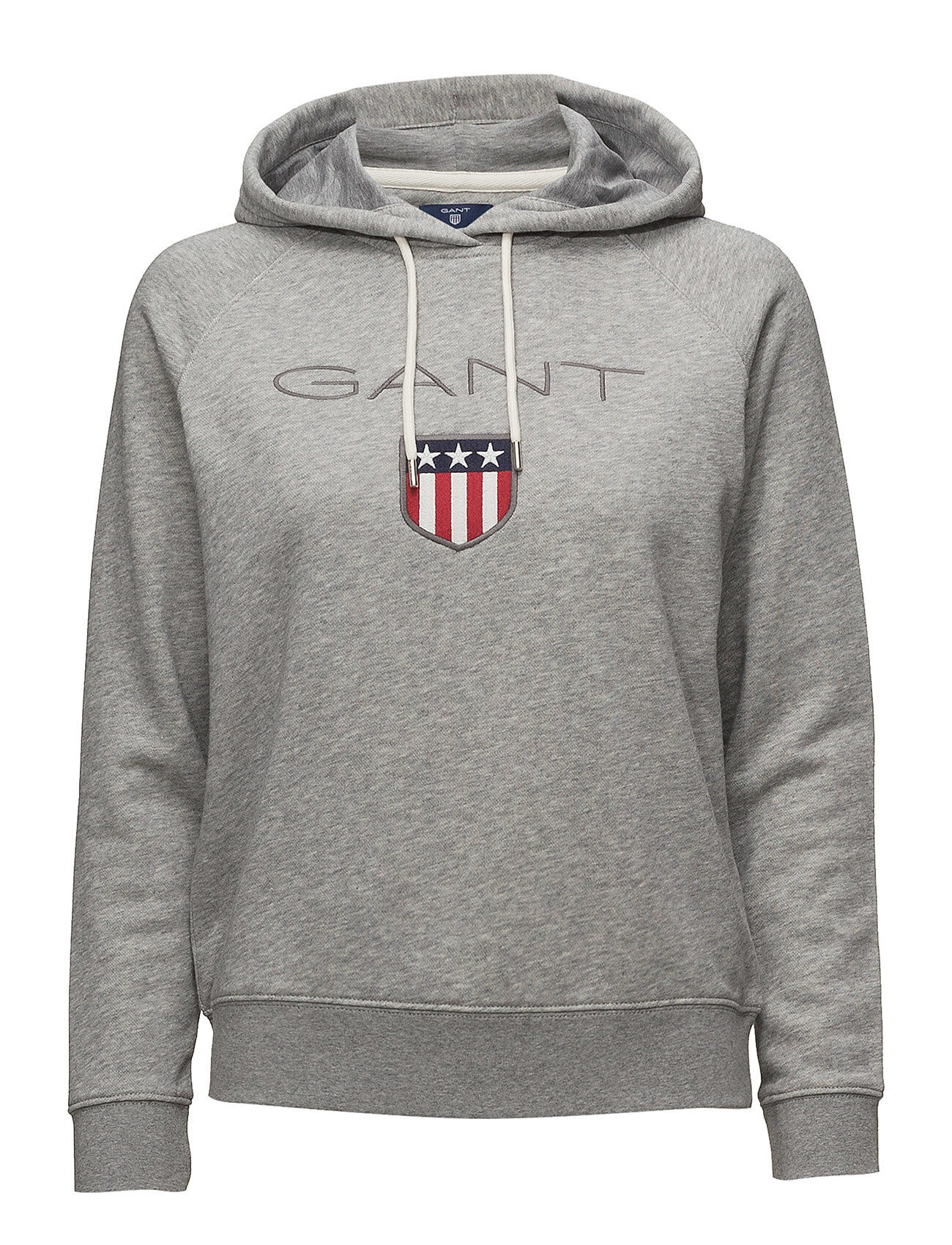 Gant Shield Sweat Hoodie Hettegenser Genser Grå GANT