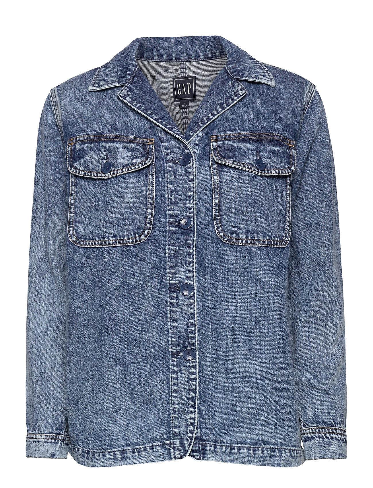 GAP Denim Shirt Jacket Dongerijakke Denimjakke Blå GAP