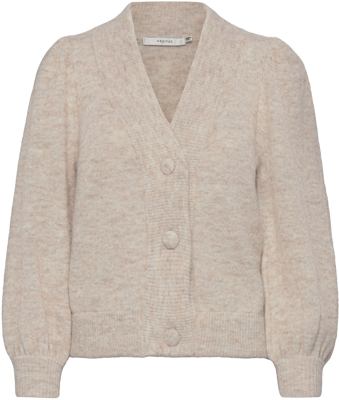 Gestuz Alphagz Cardigan Noos Strikkegenser Cardigan Beige Gestuz