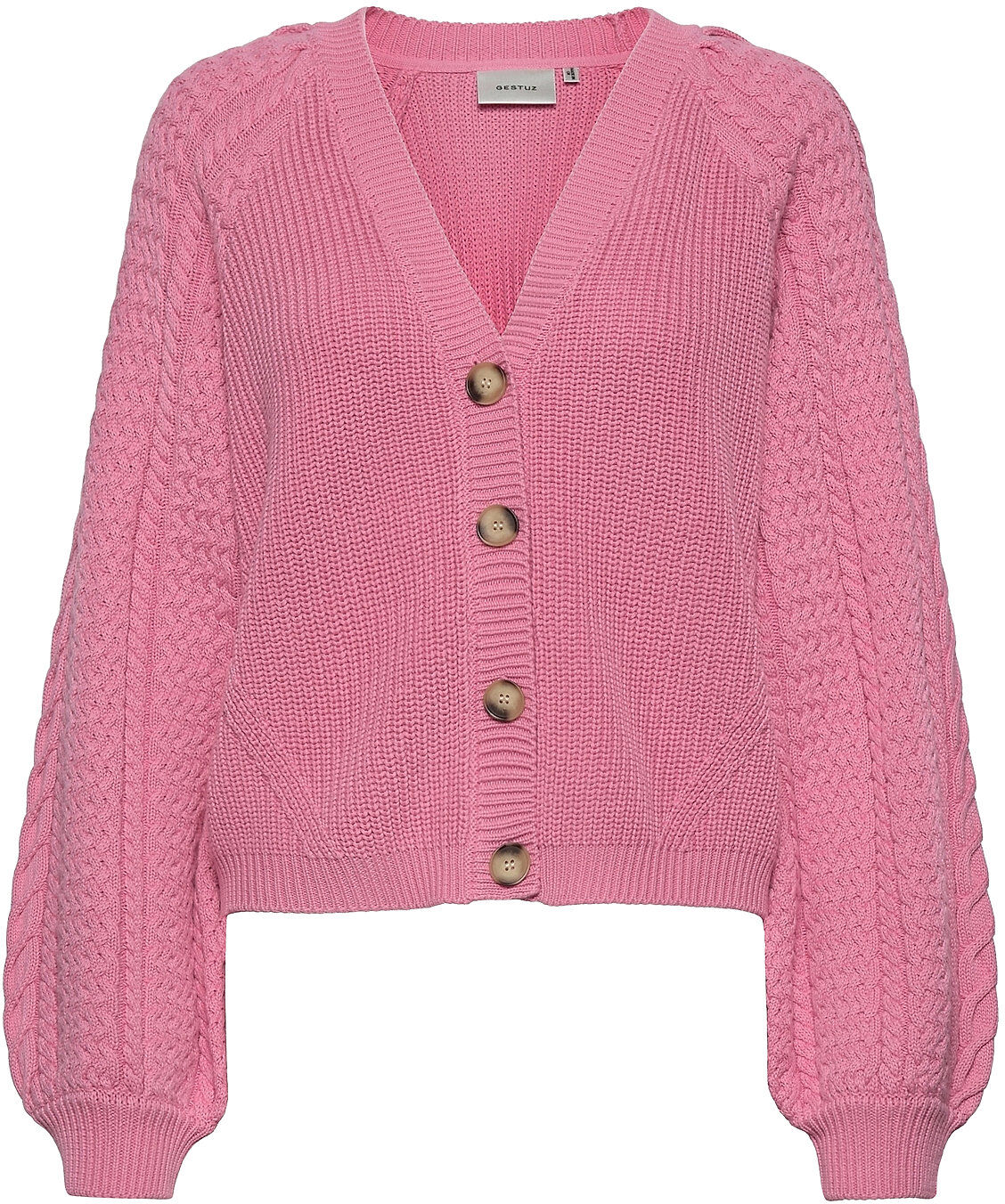 Gestuz Violagz Cardigan Strikkegenser Cardigan Rosa Gestuz