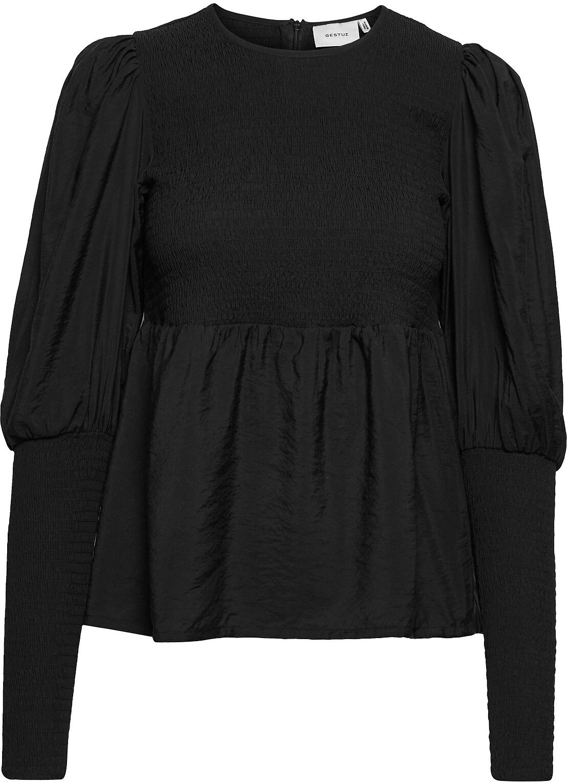 Gestuz Morianagz Solid Blouse Bluse Langermet Svart Gestuz