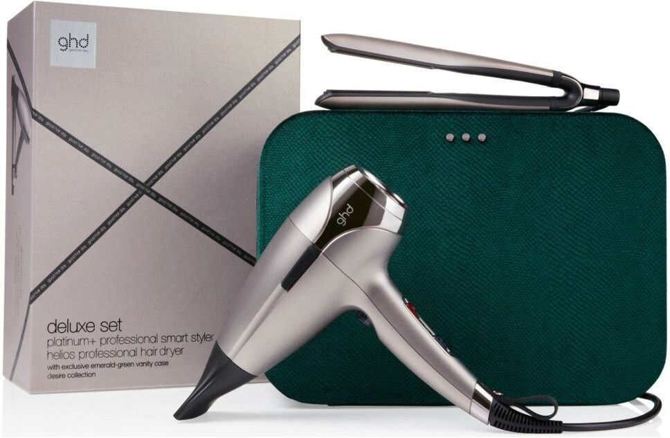 Ghd Platinum+ & Helios™ Ltd Deluxe Gift Set In Warm Pewter Hårsett Nude GHD