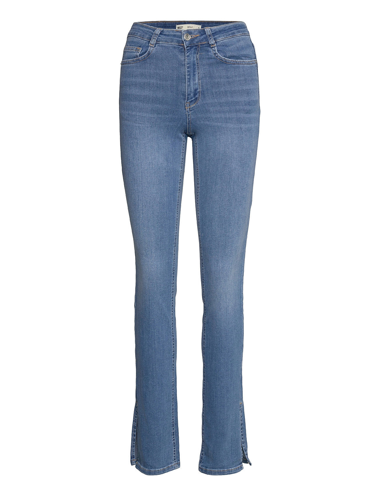 Gina Tricot Molly Slit Jeans Jeans Boot Cut Blå Gina Tricot