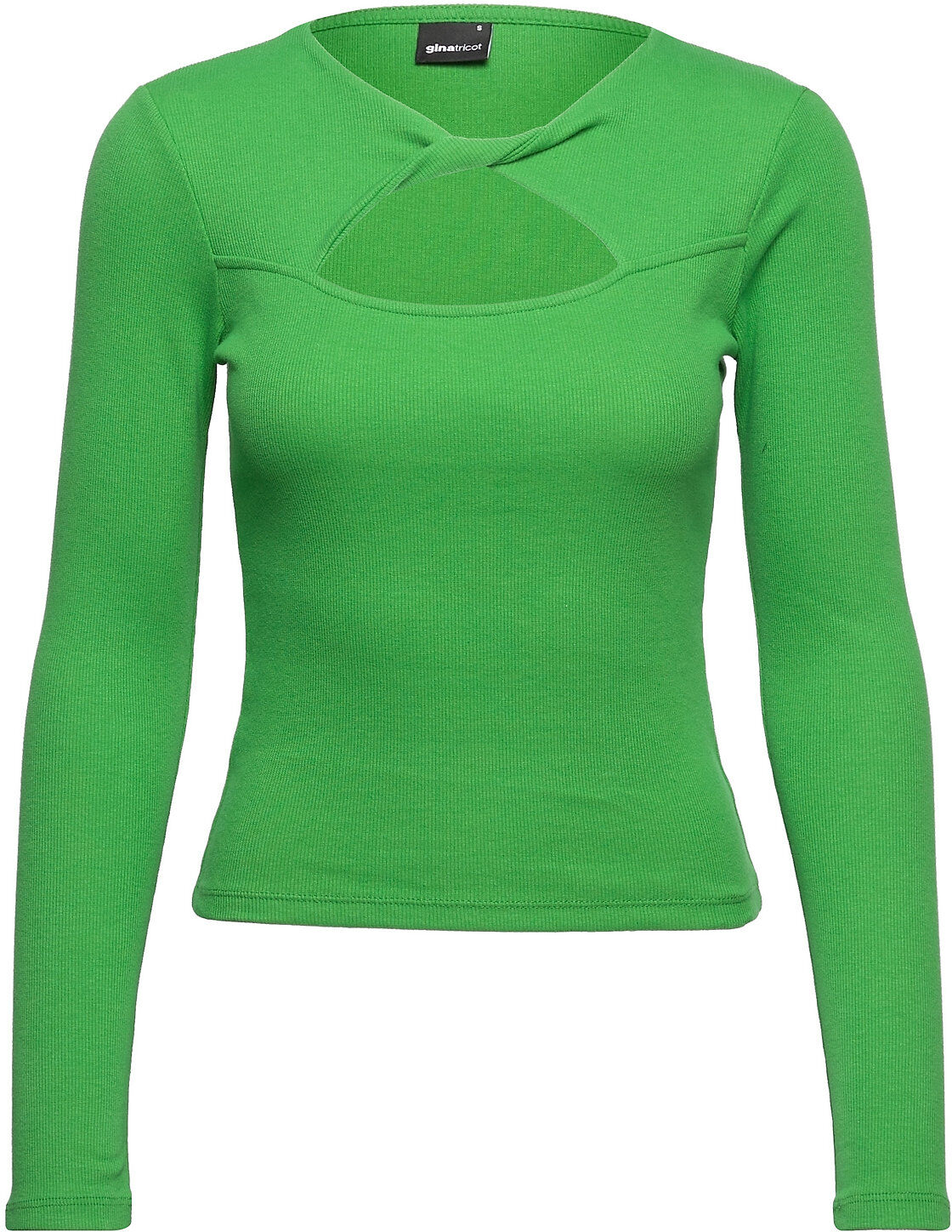 Gina Tricot Vera Top T-shirts & Tops Long-sleeved Grønn Gina Tricot