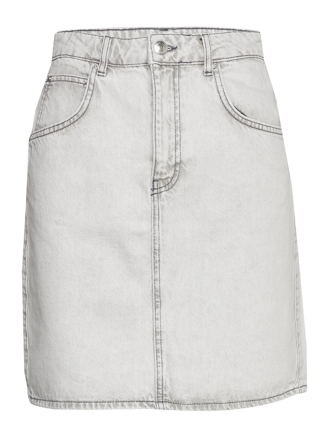 Gina Tricot Mom Denim Skirt Kort Skjørt Grå Gina Tricot