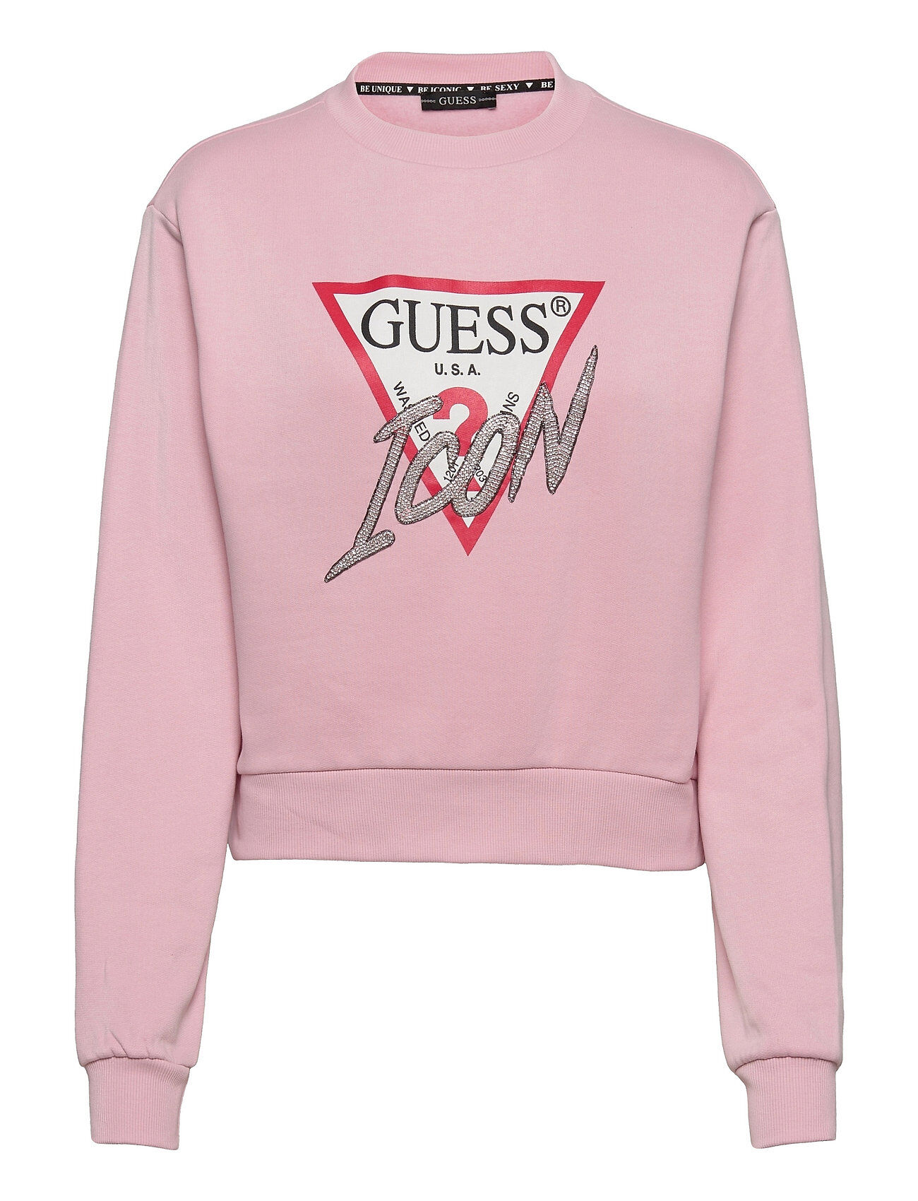 GUESS Jeans Icon Fleece Sweat-shirt Genser Rosa GUESS Jeans