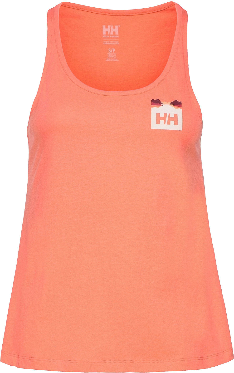 Helly Hansen W Nord Graphic Singlet T-shirts & Tops Sleeveless Oransje Helly Hansen