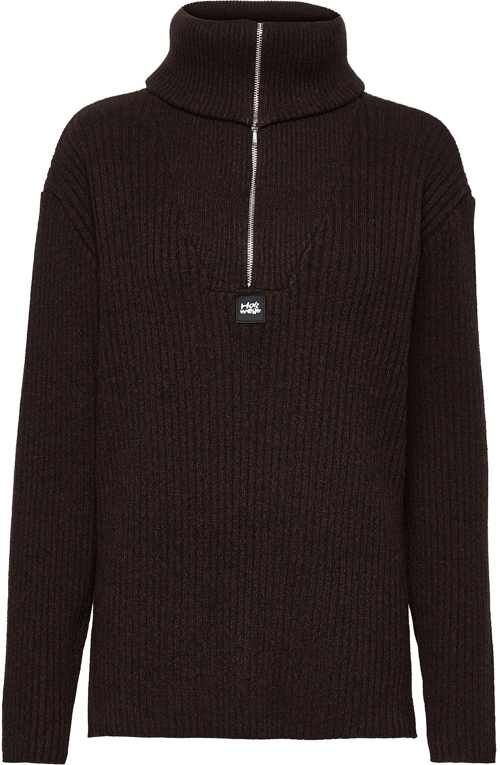 HOLZWEILER React Knit Sweater Høyhalset Pologenser Svart HOLZWEILER