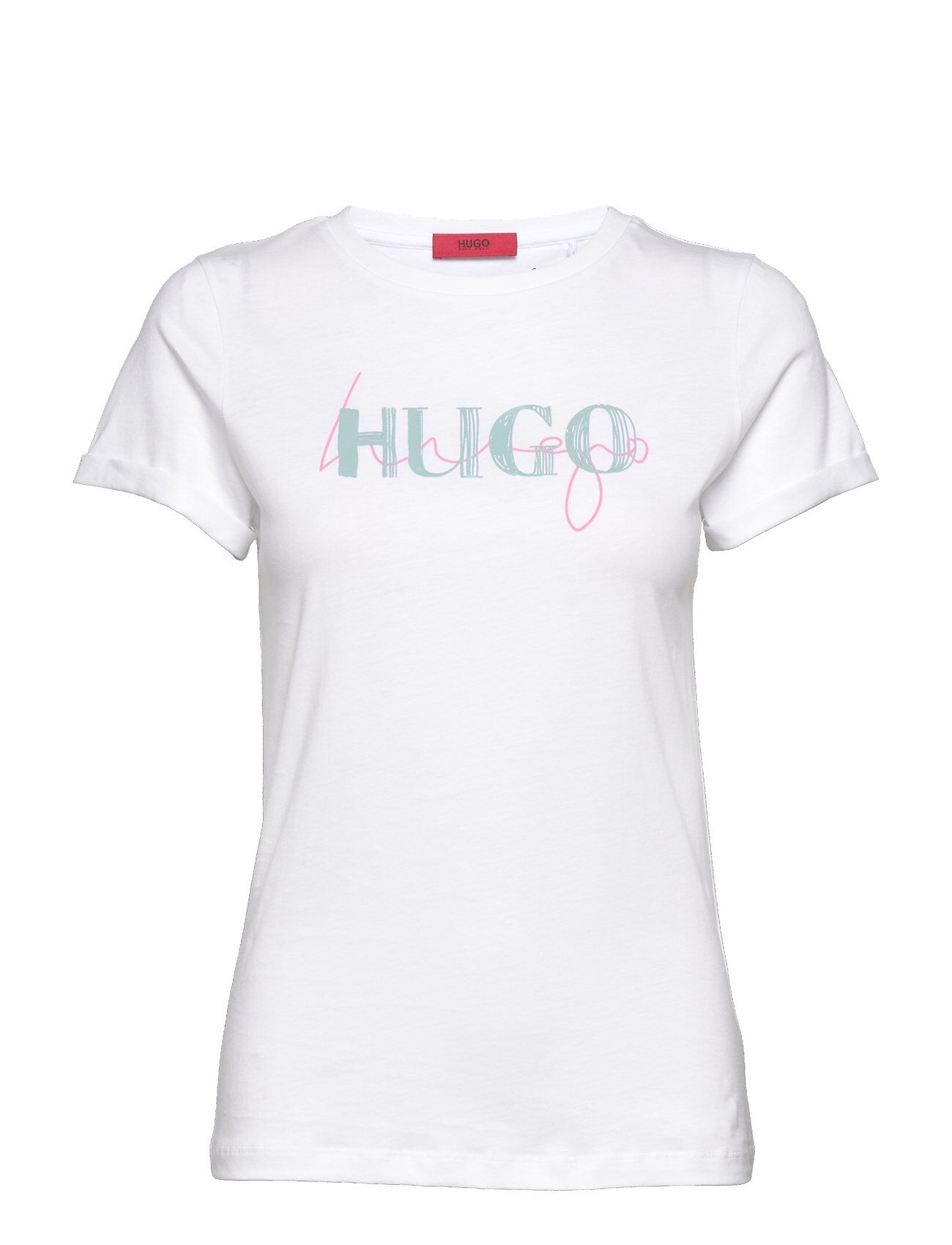 HUGO The Slim Tee 9 T-shirts & Tops Short-sleeved Hvit HUGO