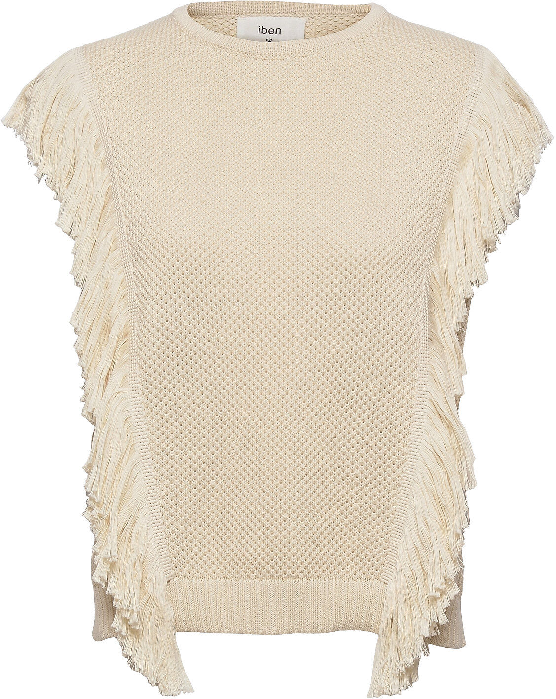 IBEN Fabio Top Vests Knitted Vests Beige IBEN