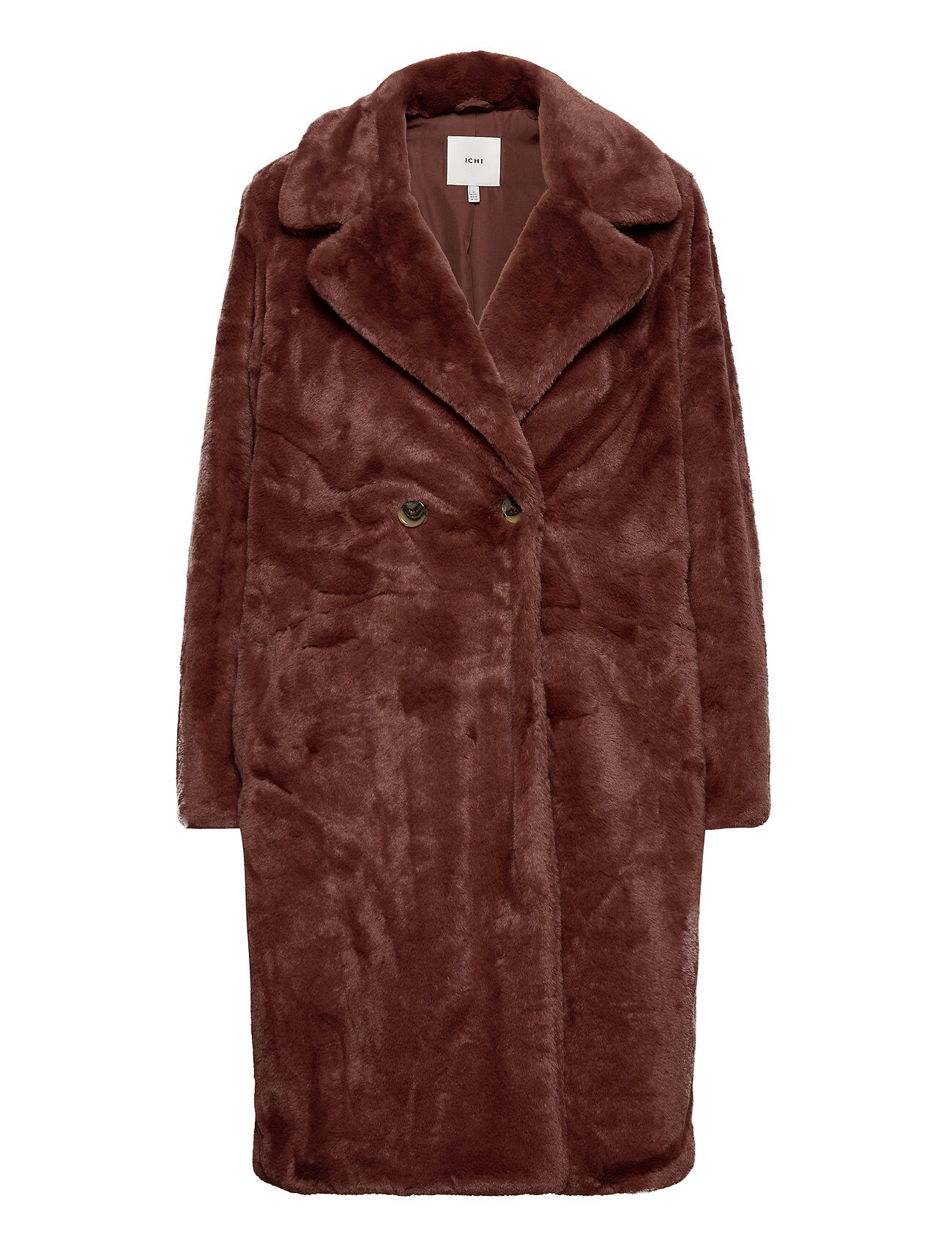 ICHI Ihhaya Ja Outerwear Faux Fur Brun ICHI