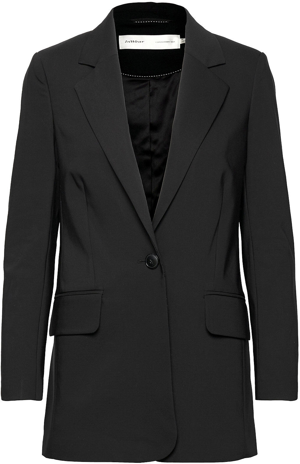 InWear Zellaiw Long Blazer Blazers Single Breasted Blazers Svart InWear