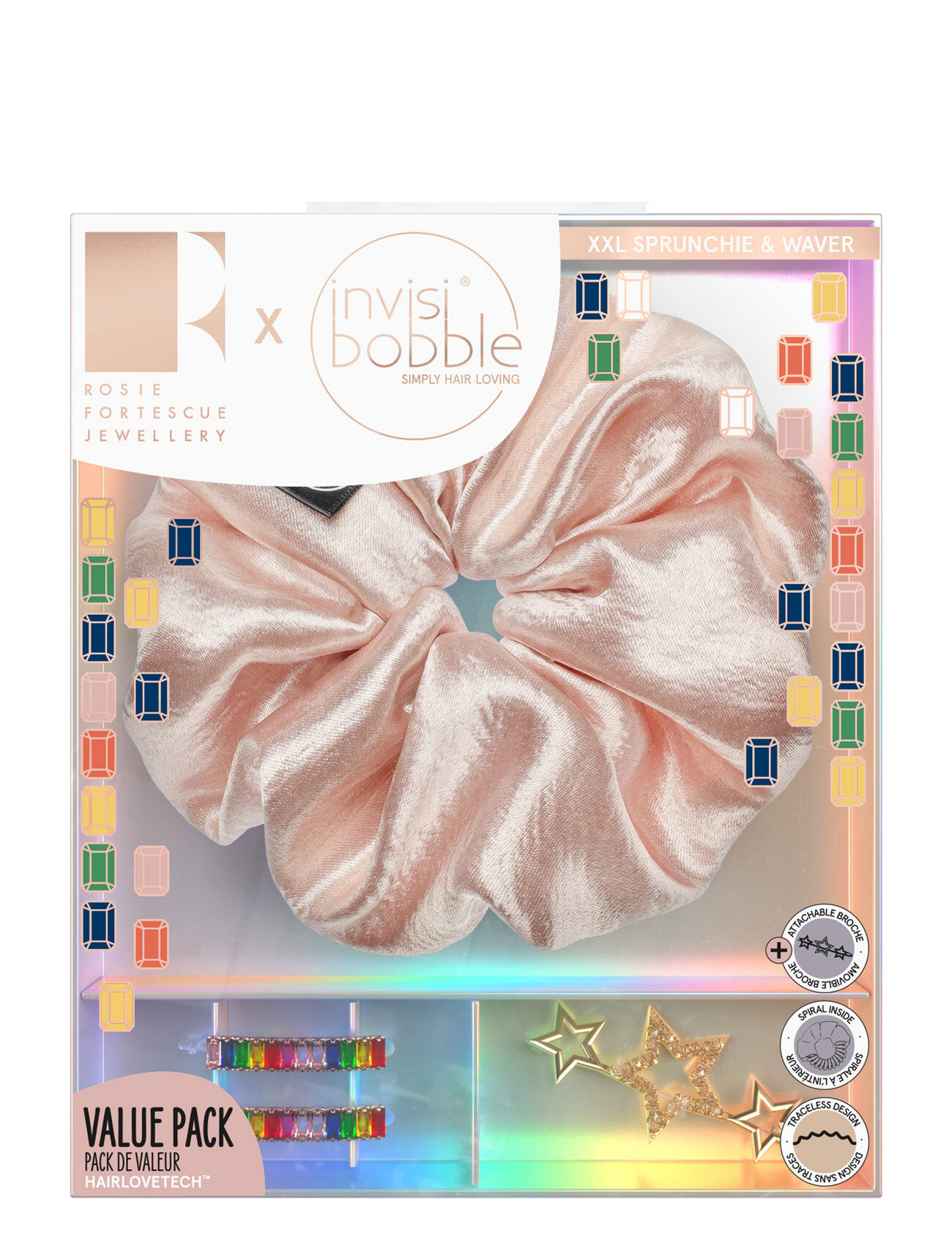 Invisibobble Rosie Fortescue Box Of Fab Beauty WOMEN Hair Hair Accessories Scrunchies Rosa Invisibobble