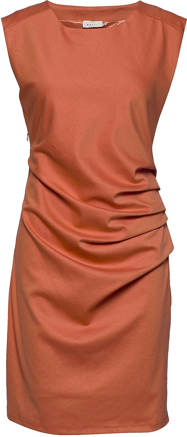 Kaffe India Round-Neck Dress Dresses Cocktail Dresses Oransje Kaffe