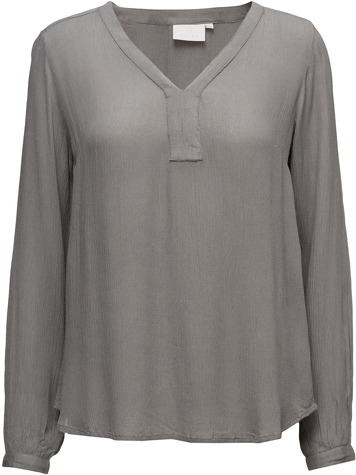 Kaffe Amber L/S Blouse- Min 2 Bluse Langermet Grå Kaffe