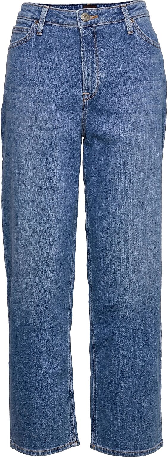 Lee Jeans Wide Leg Long Rette Jeans Blå Lee Jeans