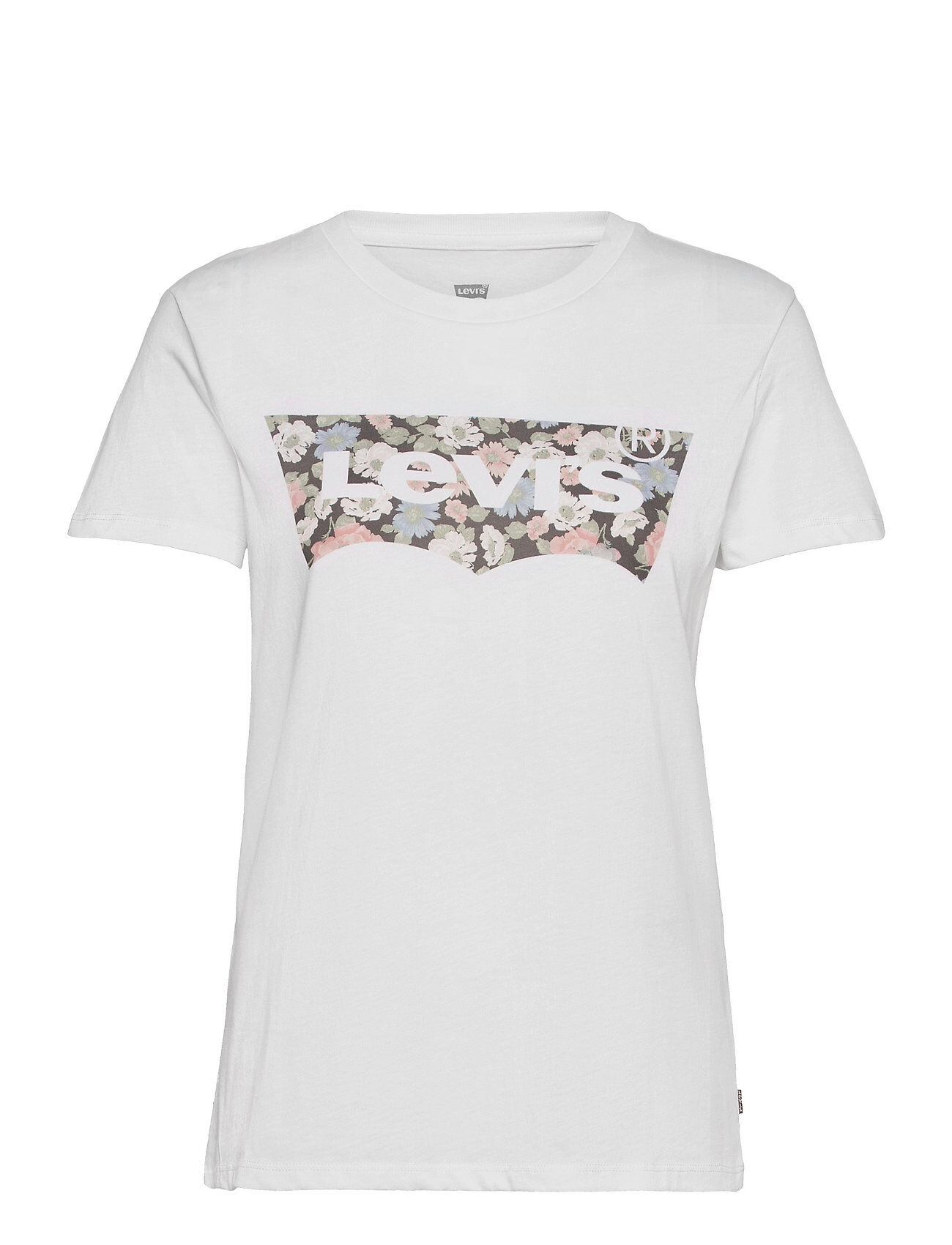 LEVI´S Women The Perfect Tee Vanessa Floral T-shirts & Tops Short-sleeved Hvit LEVI´S Women