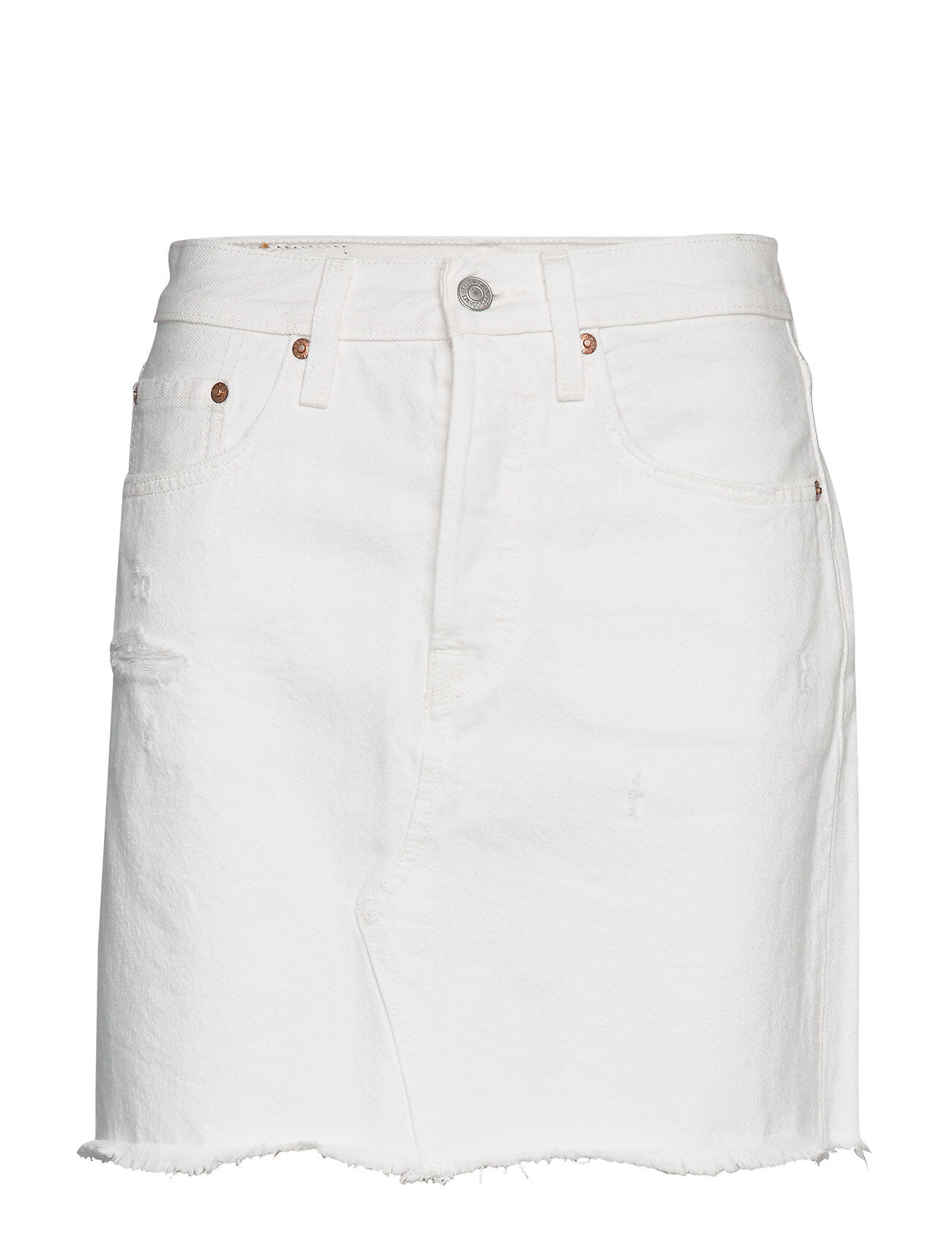 LEVI´S Women Hr Decon Icnic Bfly Skrt Pearl Kort Skjørt Hvit LEVI´S Women