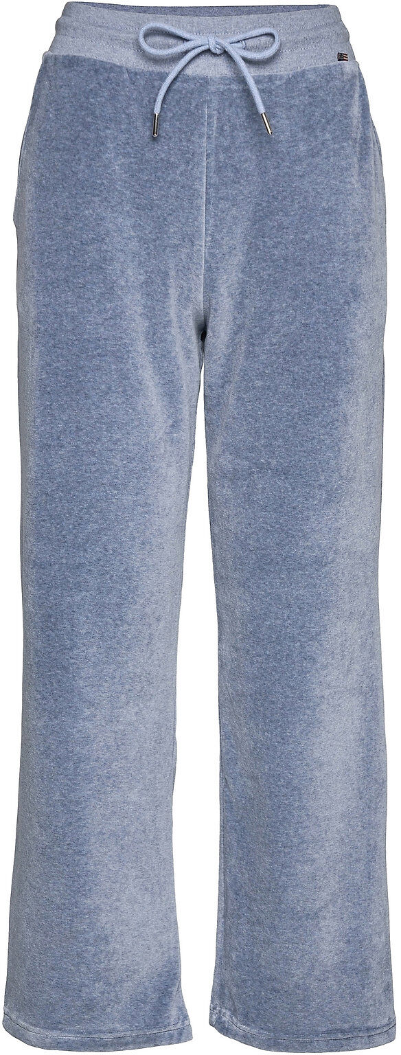 Lexington Clothing Leona Velour Pants Uformelle Bukser Blå Lexington Clothing