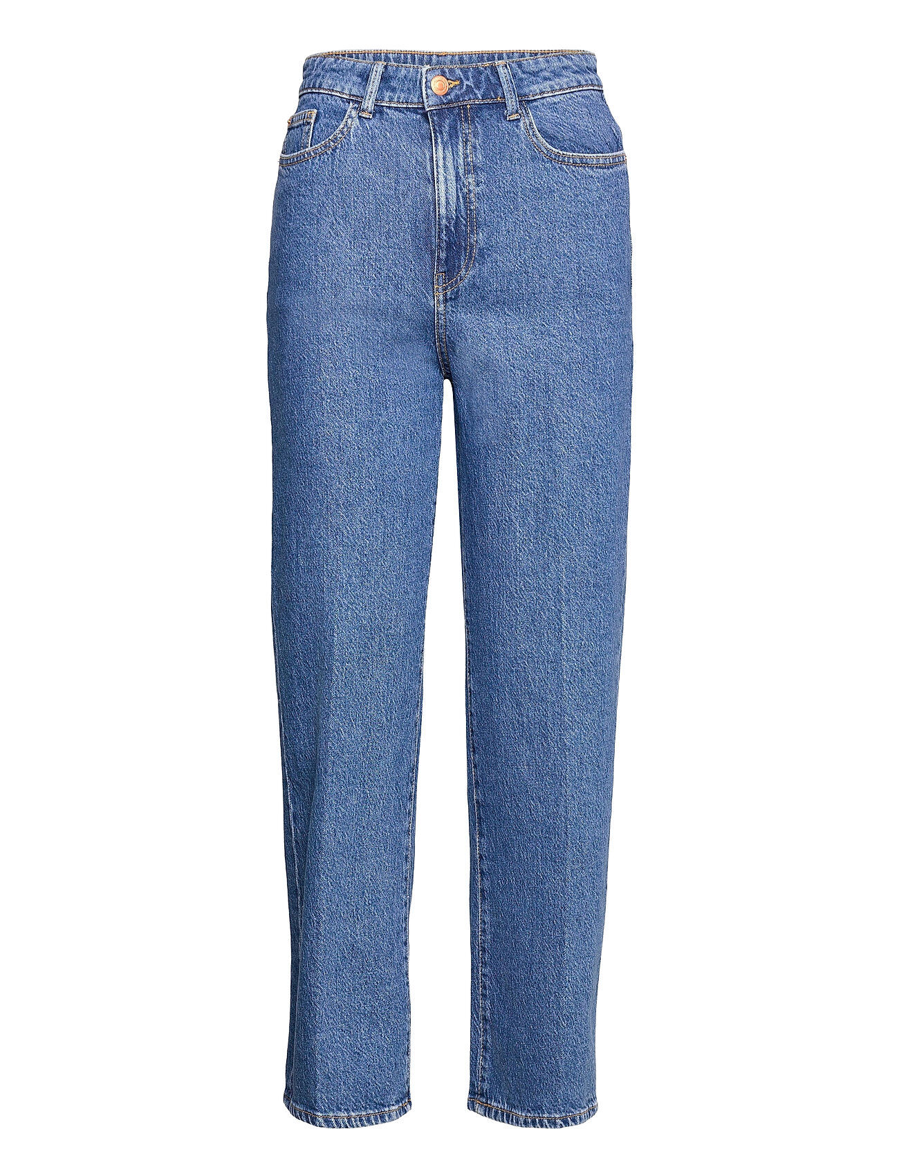 Lindex Trousers Hanna Retro Blue Jeans Mom Jeans Blå Lindex