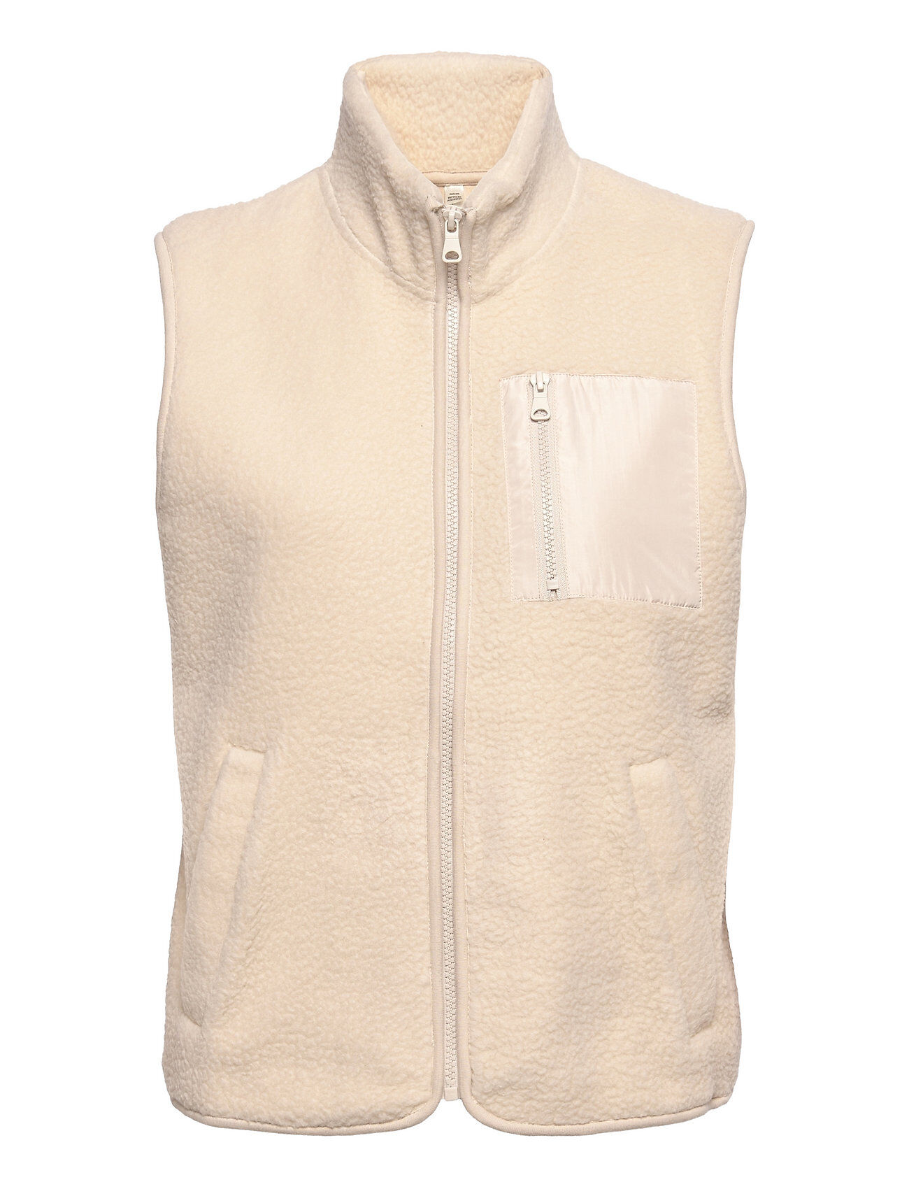 Lindex Vest Sport Polly Pile Vest Beige Lindex