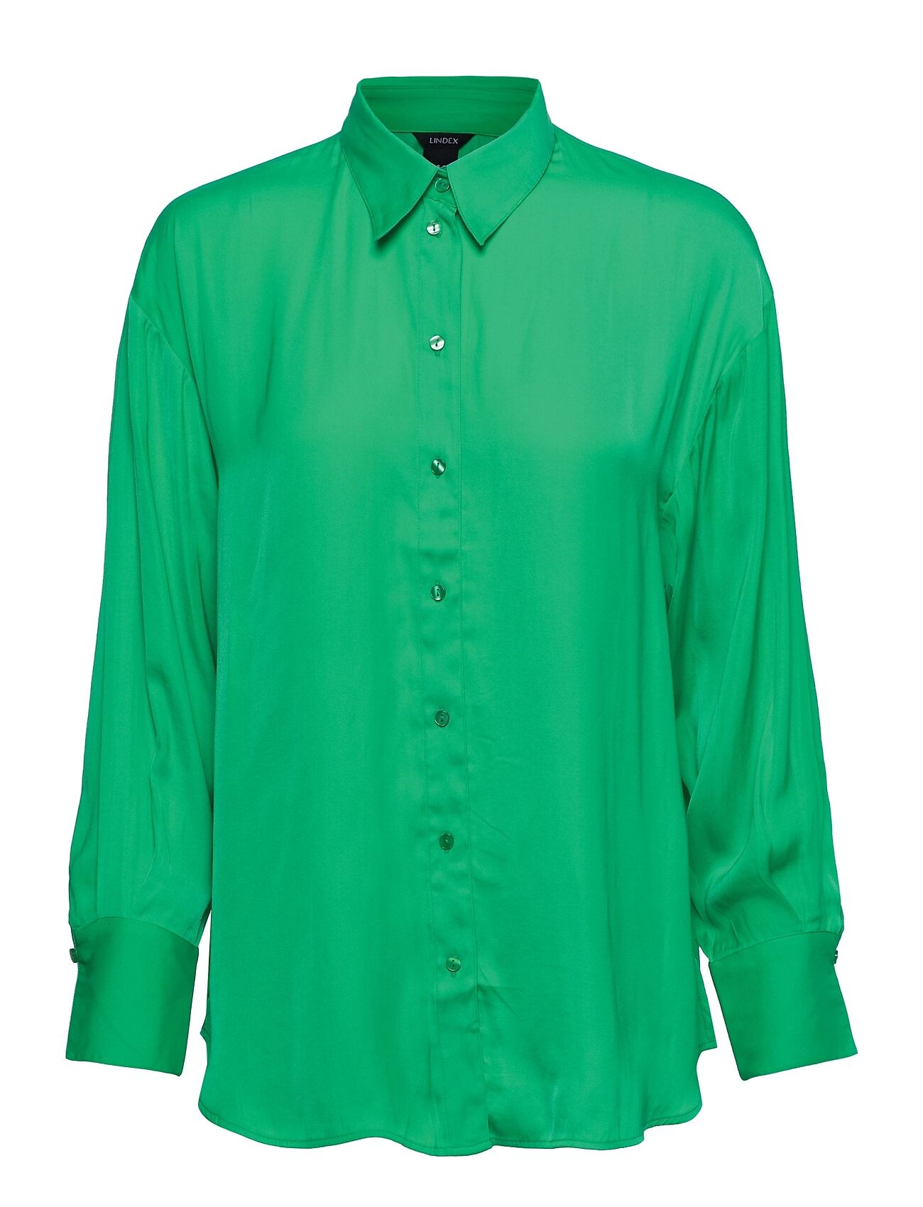 Lindex Shirt Sandra Dayjama Langermet Skjorte Grønn Lindex